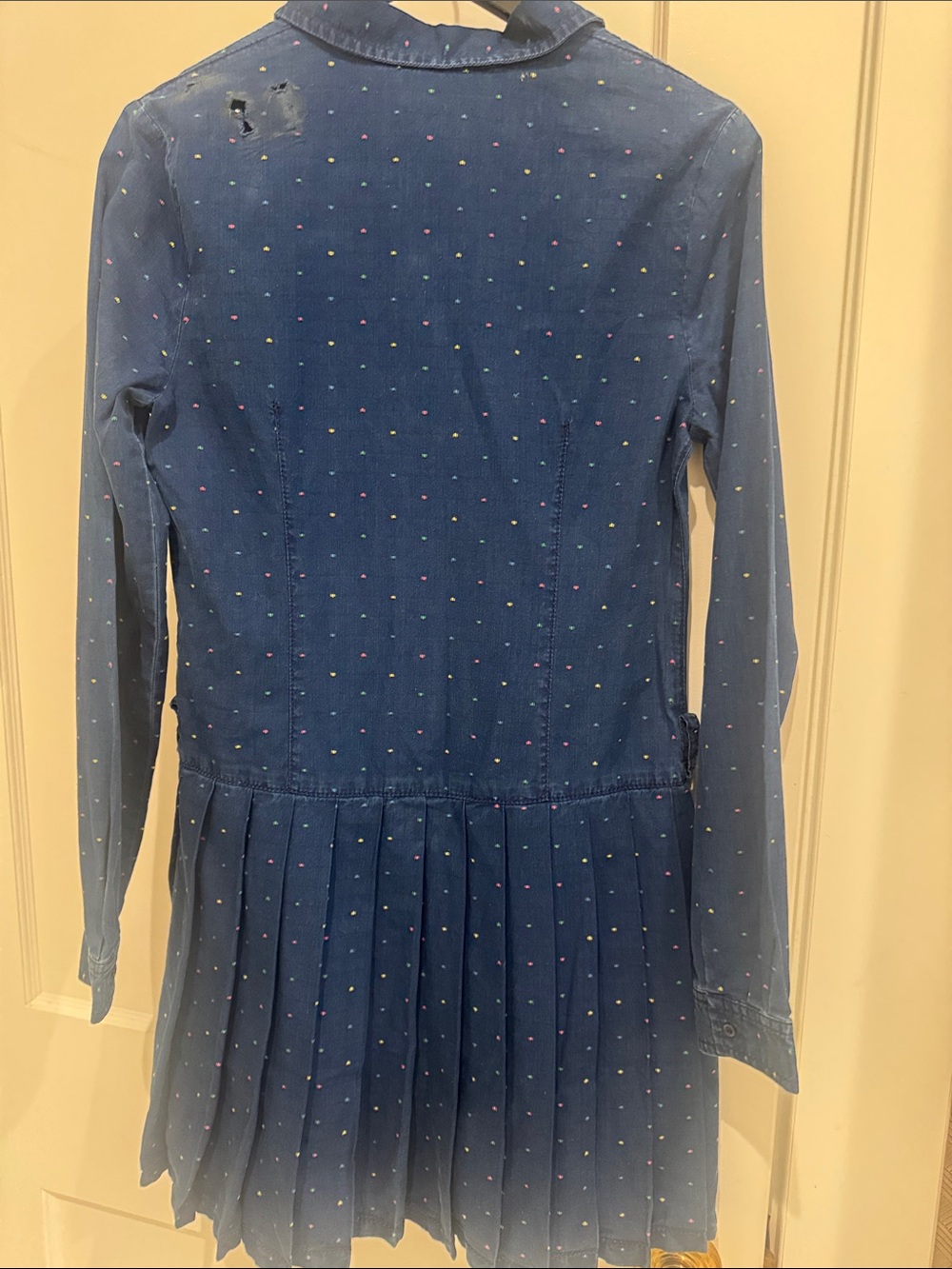 Gucci Kids Denim multi color Confetti Dress Size 10 GG Italy - Picture 13 of 17